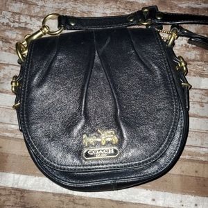 Coach Black Saddle Bag
